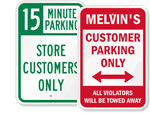 Store Parking Signs