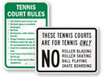 Tennis Court Signs 