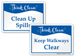 Think Clean Signs