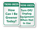 Think Green Signs