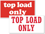 Top Load Only Labels