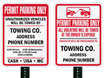 Tow Away Signs – if No Permit
