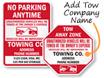 Tow Company Signs