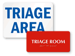 Triage Area Signs