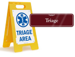 Triage Area Signs