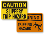 Tripping Hazard Signs