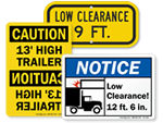 Truck Clearance Signs