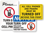 Turn Off Cell Phone Signs
