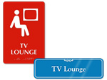 TV Lounge Door Signs