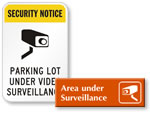 Under Surveillance Signs