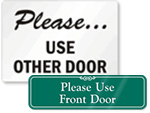 Use Other Door Sign