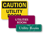 Utility Room Signs