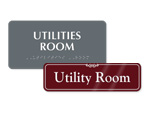 Utility Room Signs