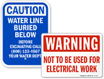 Utility Sign Markers