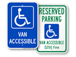 Van Accessible Parking Signs
