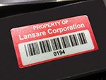 Velvet Lexan Asset Labels