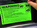 Parking Violation Stickers