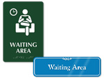 Waiting Area Door Signs