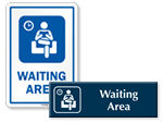 Waiting Area Door Signs