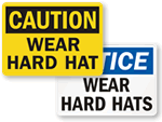 Wear Hard Hat Signs
