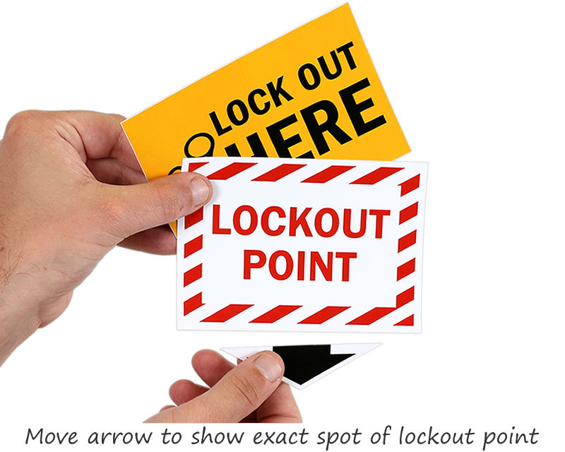 Lockout Point Labels ColorCoded Lockout Tagout Labels