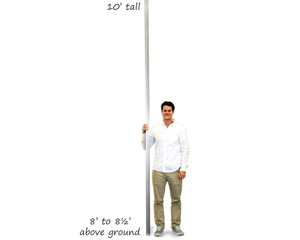 Installing 10’ tall sign post