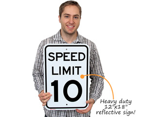 12x18 inch Reflective Speed Limit Signs