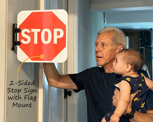 2-Sided Stop Sign with Flag Mount