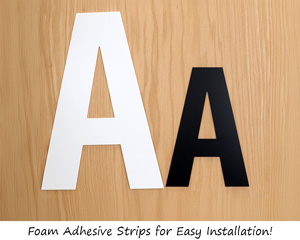 Foam Adhesive Large Die Cut Numbers and Letters