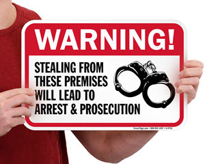 Anti Theft Sign