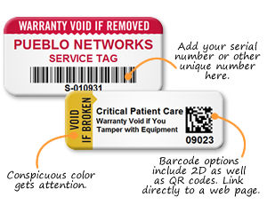 Warranty Labels for Assets