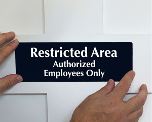 Authorized Personnel Only Door Signs