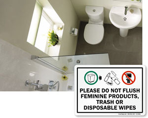 Bathroom Etiquette Signs