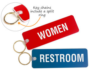 Bathroom key chain
