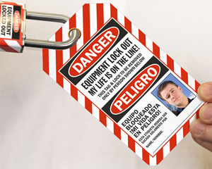 Spanish Lock Out Tags