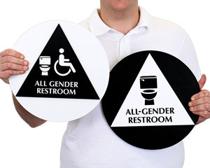 California Restroom Door Signage