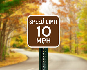 Park Speed Limit Signs