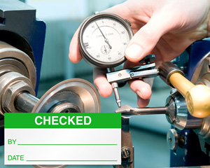 checked inspection labels