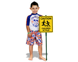 Caution Children at Play Stake Sign