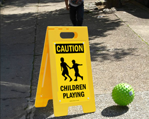 Caution Children at Play Signs