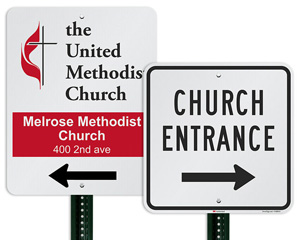 Church Directional Signs