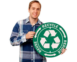 Circular Recycle Signs