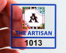 Clear parking permit stickers for window