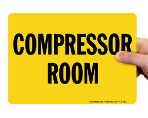 Compressor Room Signs
