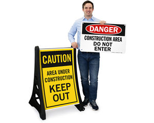 Construction area sign