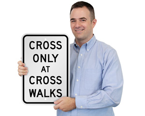 Crossing Rules Sign