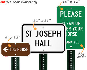 Custom Aluminum Metal Signs