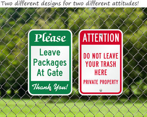 Custom please and instructional signs