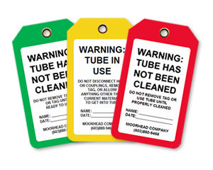 Custom Red Tags with a Colored Border