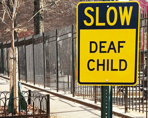 Deaf child sign